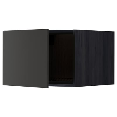 METOD Surmeuble réfr/cong, noir/Nickebo anthracite mat, 60x40 cm