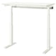 MITTZON Bureau assis/debout, électrique blanc, 120x60 cm