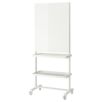 MITTZON Struct roul/tableau/tablet/bte câbl, blanc, 85x205 cm