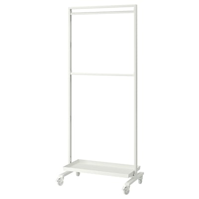 MITTZON Structure av roul/tringle, blanc, 85x205 cm