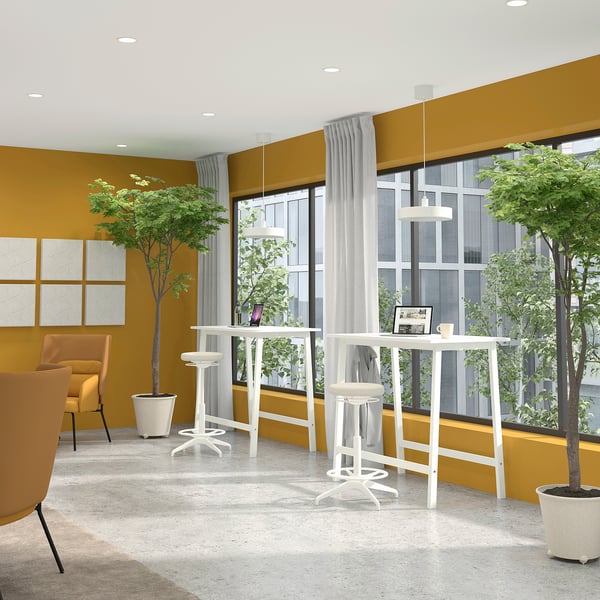 MITTZON Table conférence, blanc, 120x68x105 cm