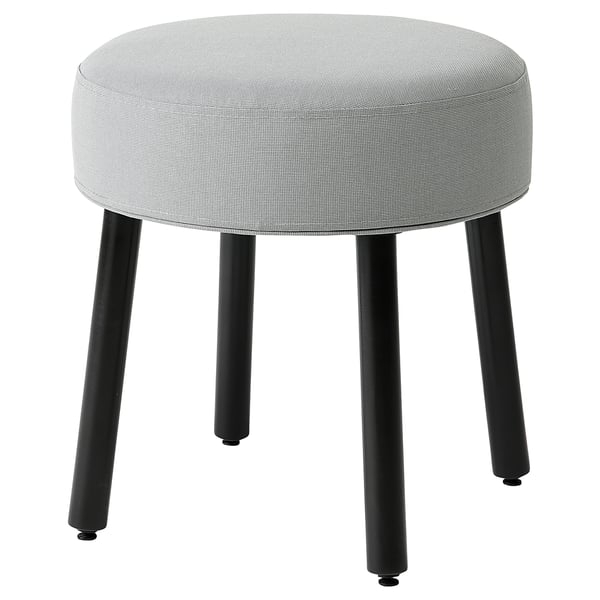 MÖRTFORS Pouf, Diseröd gris, 47x47 cm