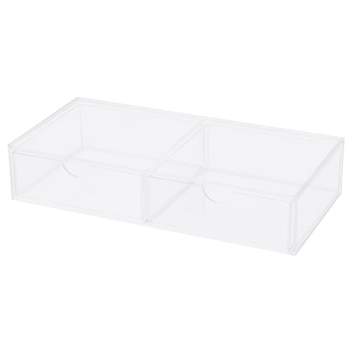 MOJAN Rangement maquillage, 2 tiroirs, 25x12 cm