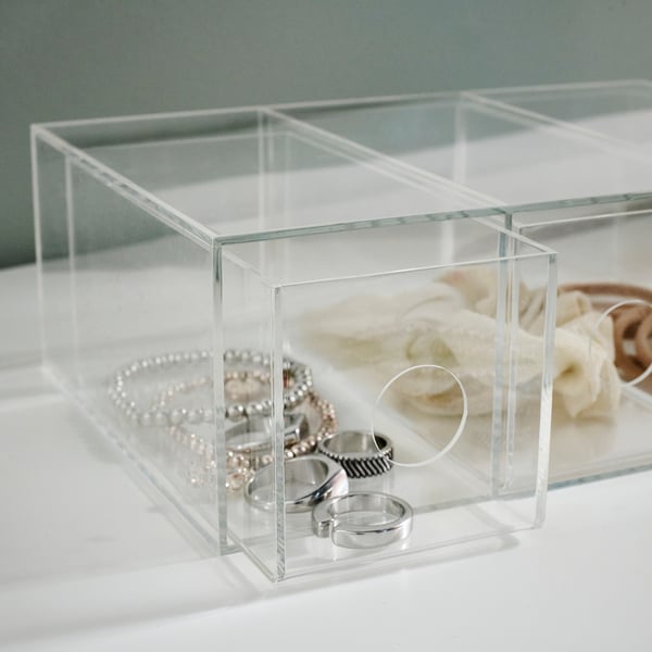 MOJAN Rangement maquillage, 3 tiroirs, 8.5x17 cm