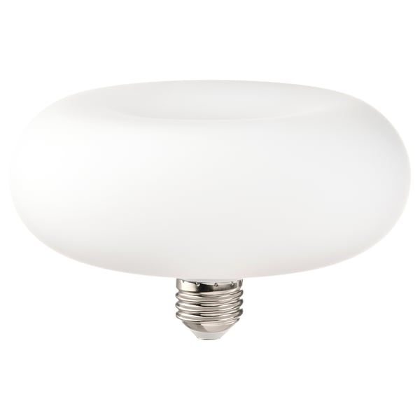 MOLNART Ampoule à LED E27 120 lumens, forme donut opalin, 2400 Kelvin 150 mm