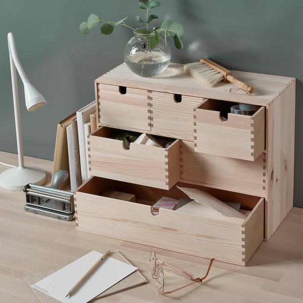 MOPPE Mini-commode, pin, 42x18x32 cm