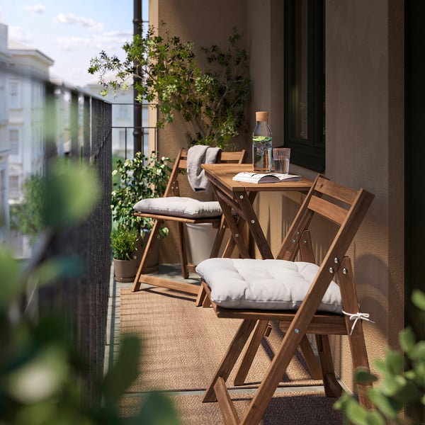 NÄMMARÖ Table/2 chaises pliantes, extérieur