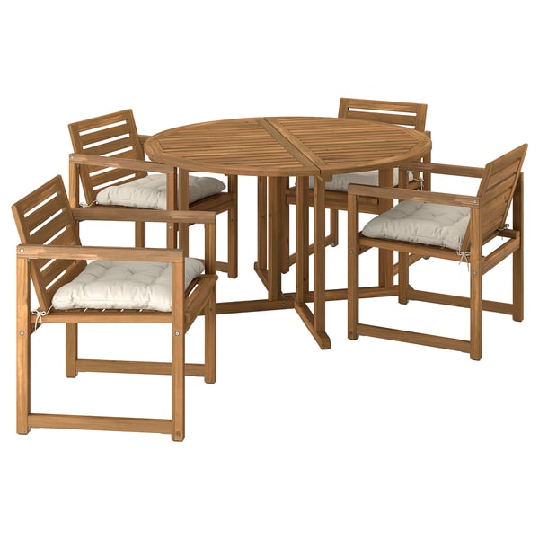 NÄMMARÖ Table+4 chaises accoud, extérieur