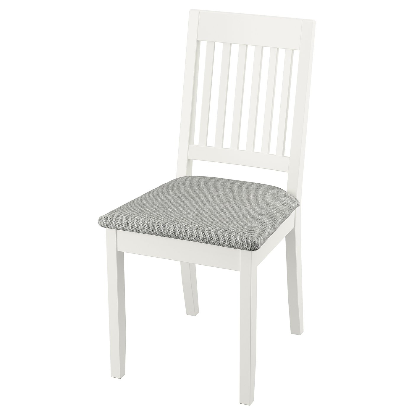 NÄSINGE Chaise, blanc/Tibbleby beige-gris