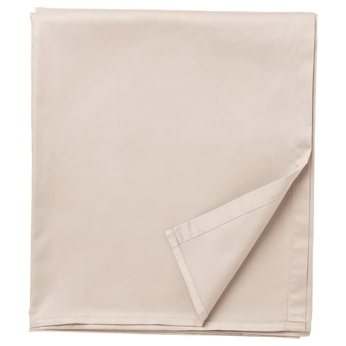 NATTJASMIN Drap plat, beige clair, 240x260 cm