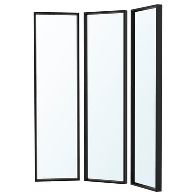 NISSEDAL Combinaison de miroirs, noir, 130x150 cm