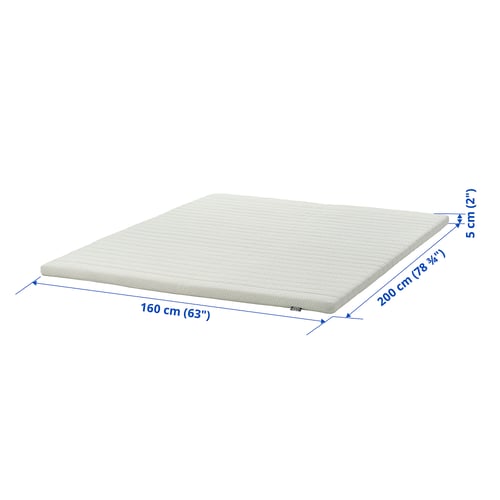 NISSEHOLM Surmatelas, blanc, 160x200 cm