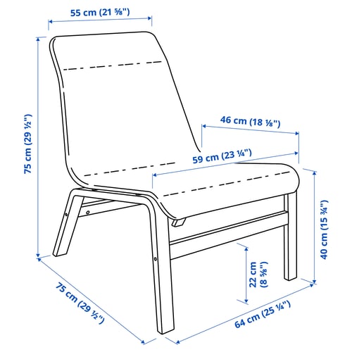 NOLMYRA Fauteuil, noir/noir