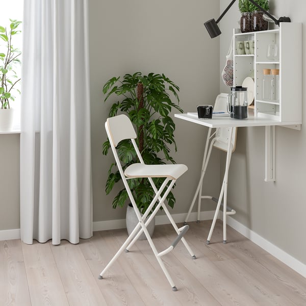 NORBERG / FRANKLIN Table et 2 chaises, blanc/blanc