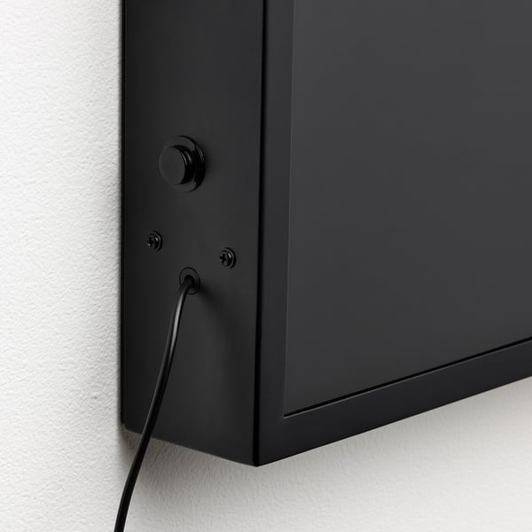 OBEGRÄNSAD Applique à LED, noir