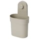 ÖBONÄS Récipient avec ventouse, gris-beige