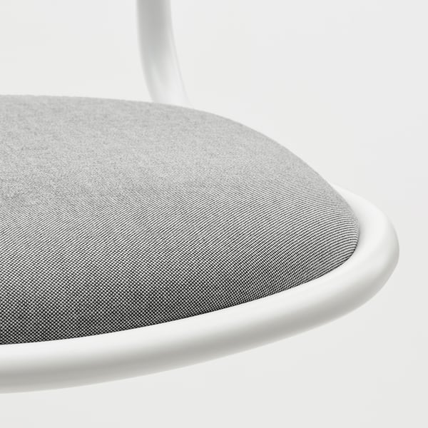 ÖRFJÄLL Chaise de bureau enfant, blanc/Vissle gris clair