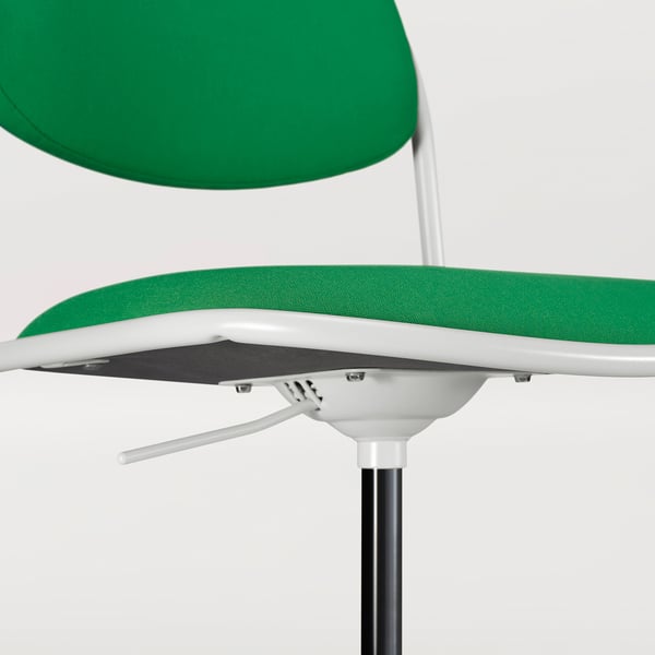 ÖRFJÄLL Chaise pivotante, blanc/Vissle vert