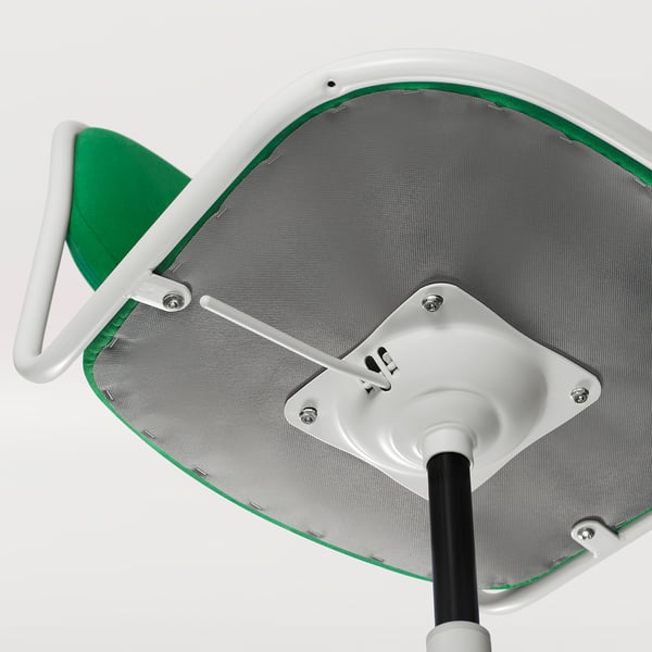 ÖRFJÄLL Chaise pivotante, blanc/Vissle vert