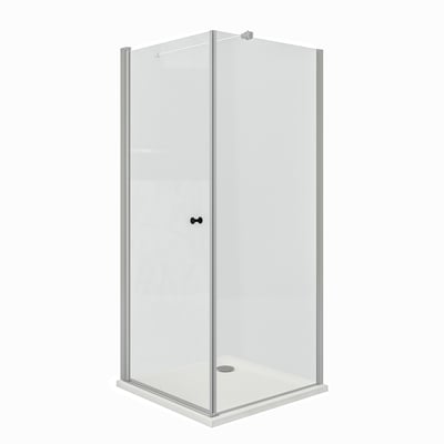 OPPEJEN / FOTINGEN Cabine de douche avec receveur, 90x90x205 cm