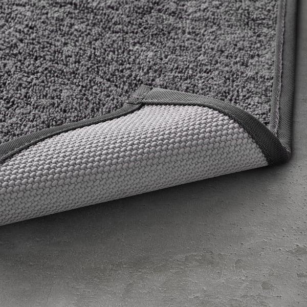 OSBYSJÖN Tapis de bain, gris, 40x60 cm