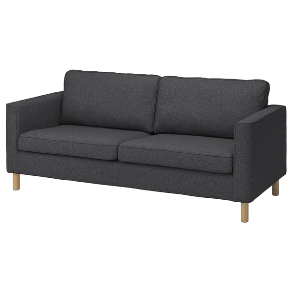PÄRUP Housse canapé 3 pl, Gunnared gris foncé