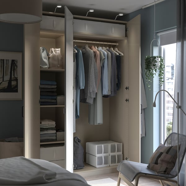PAX Caisson d'armoire, gris-beige, 50x58x236 cm