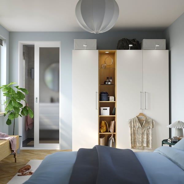PAX Élément complémentaire central, motif chêne, 35x35x201 cm