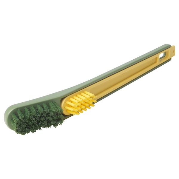 PEPPRIG Brosse chauss et grattoir 2 en 1, vert/jaune