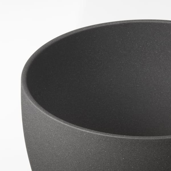 PERSILLADE Cache-pot, gris foncé, 24 cm
