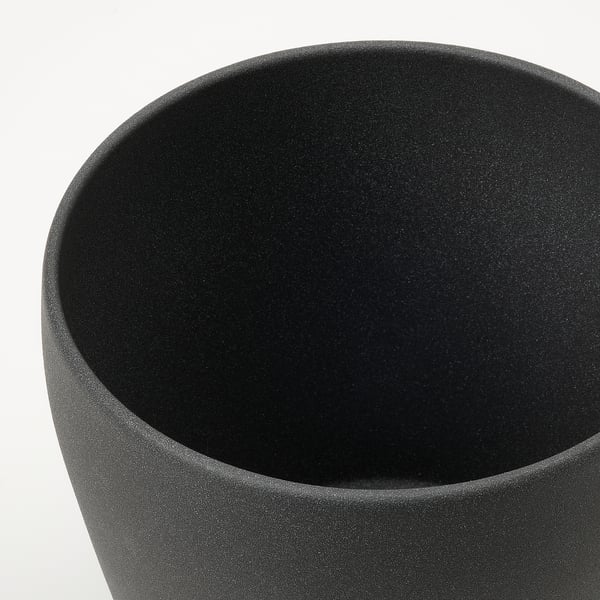 PERSILLADE Cache-pot, gris foncé, 15 cm