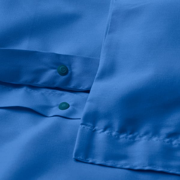 PILTANDVINGE Housse de couette et 1 taie, bleu, 150x200/50x60 cm