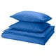 PILTANDVINGE Housse de couette et 2 taies, bleu, 240x220/50x60 cm