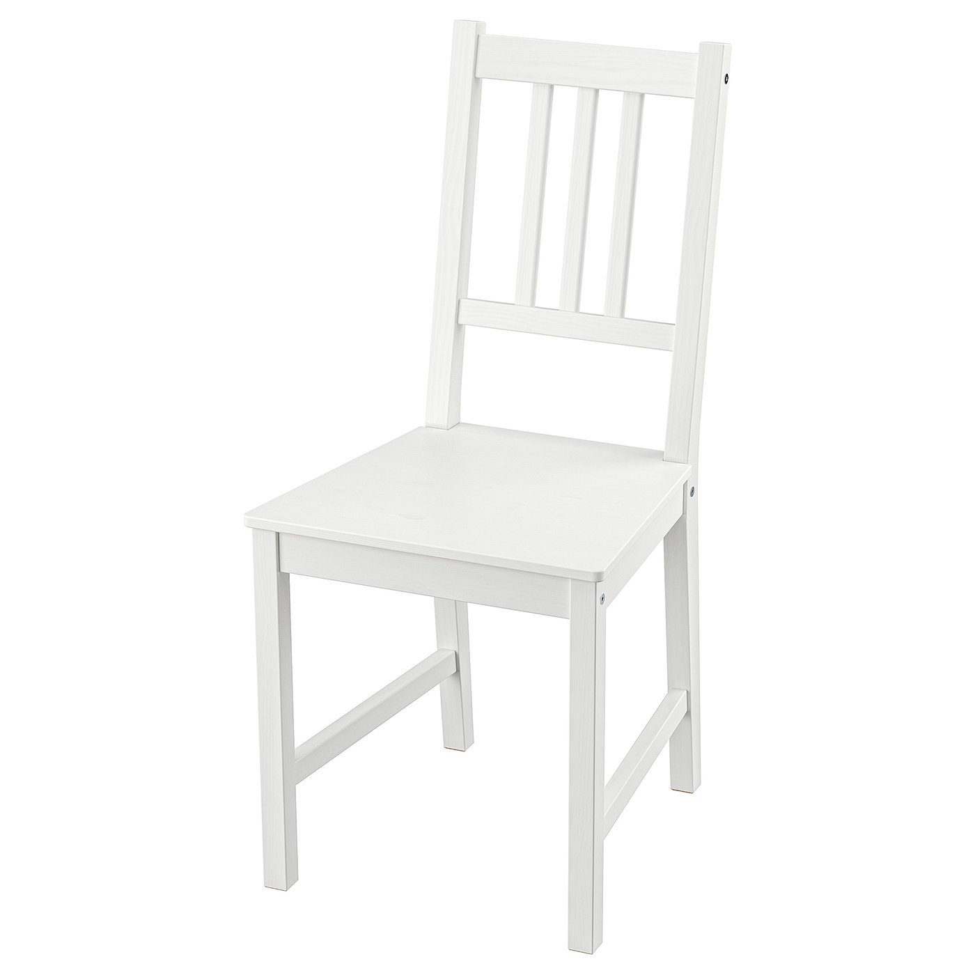 PINNTORP Chaise, teinté blanc/pin
