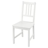 PINNTORP Chaise, teinté blanc/pin
