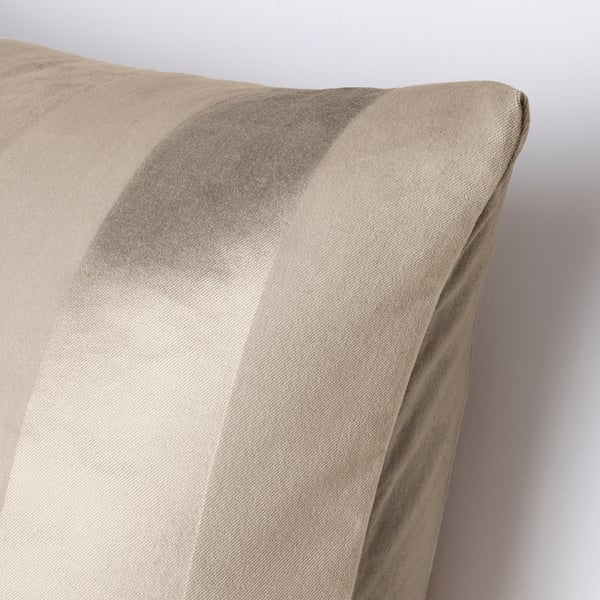 PIPRANKA Housse de coussin, beige clair, 50x50 cm