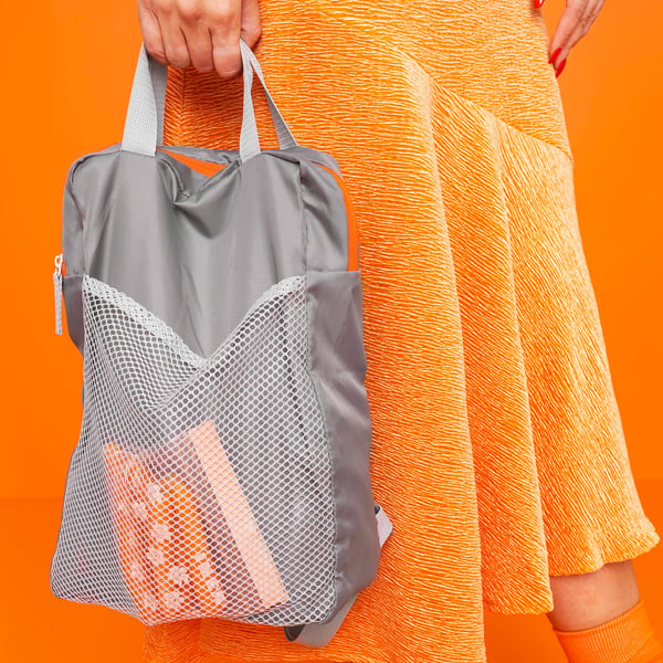 PIVRING Sac à dos, gris clair, 24x8x34 cm/9 l