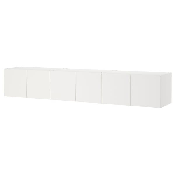 PLATSA Rangement mural, blanc/Fonnes blanc, 240x42x40 cm