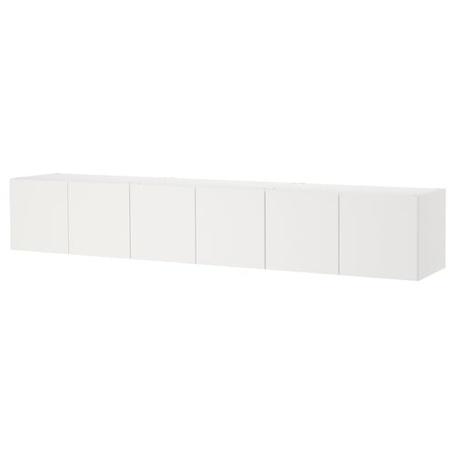 PLATSA Rangement mural, blanc/Fonnes blanc, 240x42x40 cm