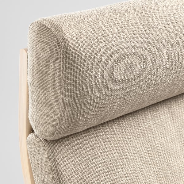 POÄNG Fauteuil à bascule, plaqué bouleau/Hillared beige