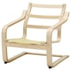 POÄNG Structure fauteuil, dossier bas, plaqué bouleau