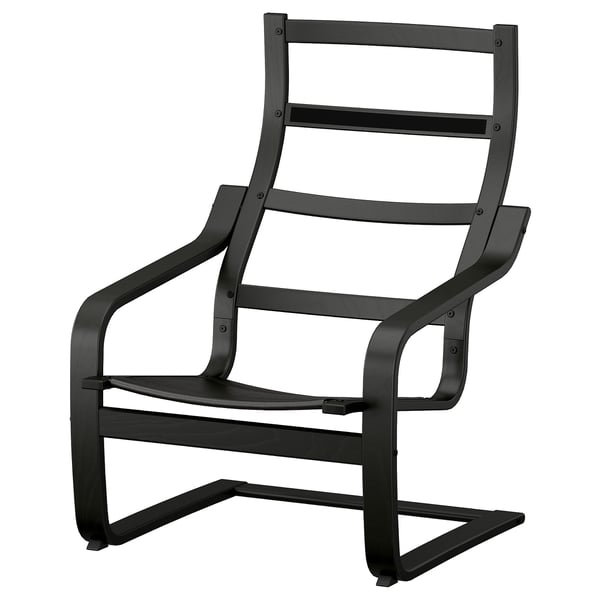 POÄNG Structure fauteuil, noir