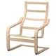 POÄNG Structure fauteuil, plaqué chêne blanchi