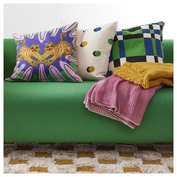 PRAKTFJÄRIL Plaid, rose, 130x170 cm
