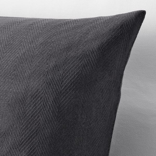 PRAKTSALVIA Housse de coussin, anthracite, 50x50 cm