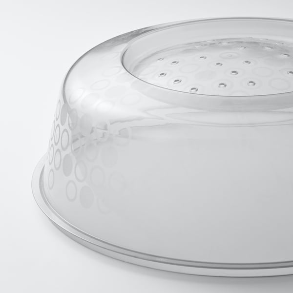 PRICKIG Couvercle micro-ondes, gris, 26 cm