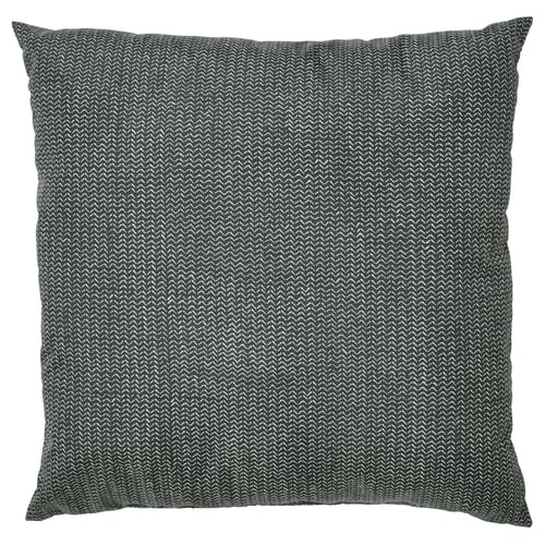 PROFETBLOMMA Coussin, anthracite, 40x40 cm
