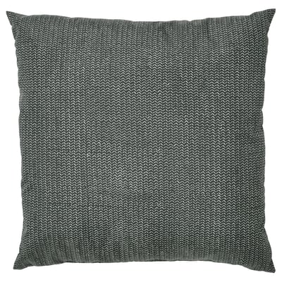 PROFETBLOMMA Coussin, anthracite, 40x40 cm