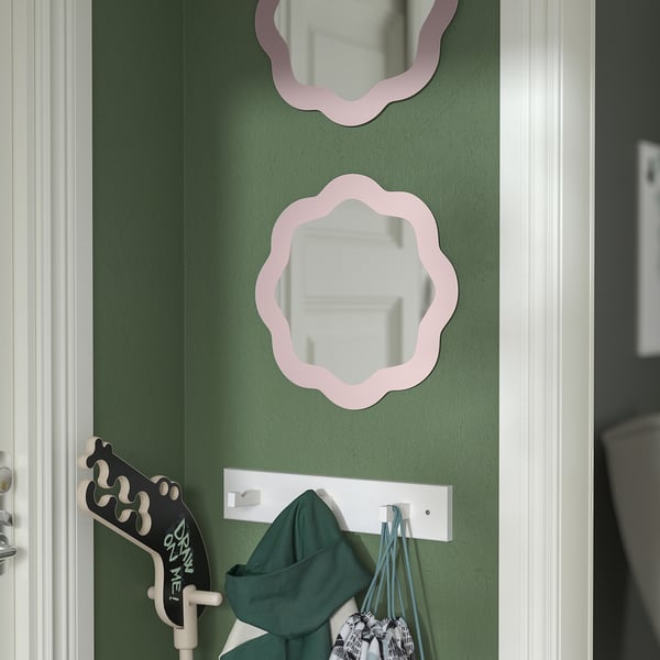 PRUNKHALLON Miroir, rose clair, 40 cm