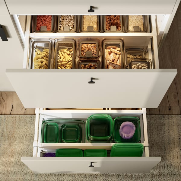 PRUTA Boîte de conservation, 17 pièces, vert